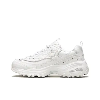 Skechers D'Lites Glamour Feels Low/Dad Shoes Gs White Women's
