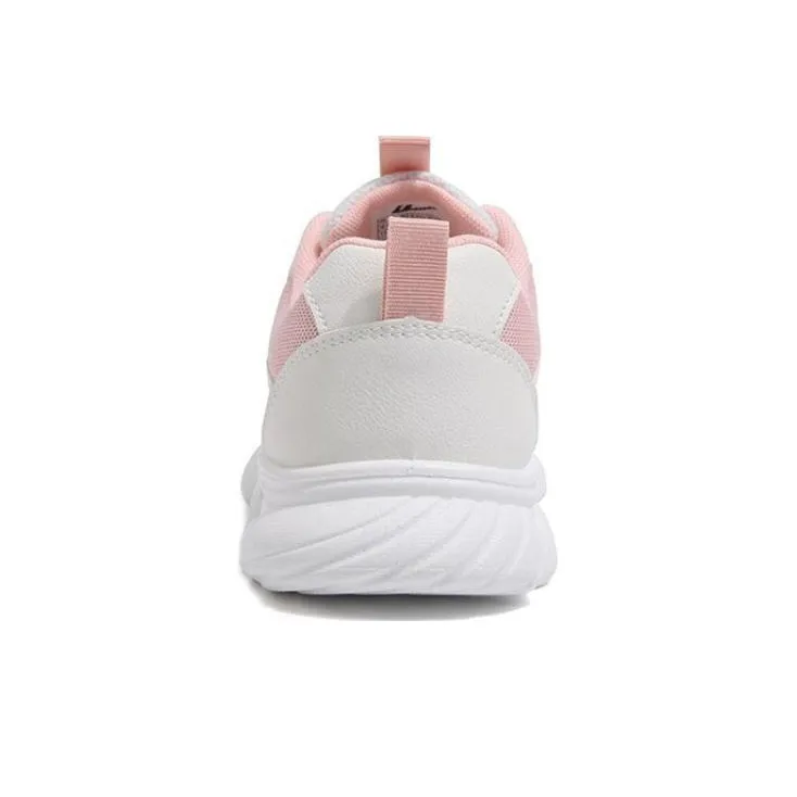 Warrior Lightweight Breathable Cushioning Low Top Chunky Sneakers Women's White Pink-3