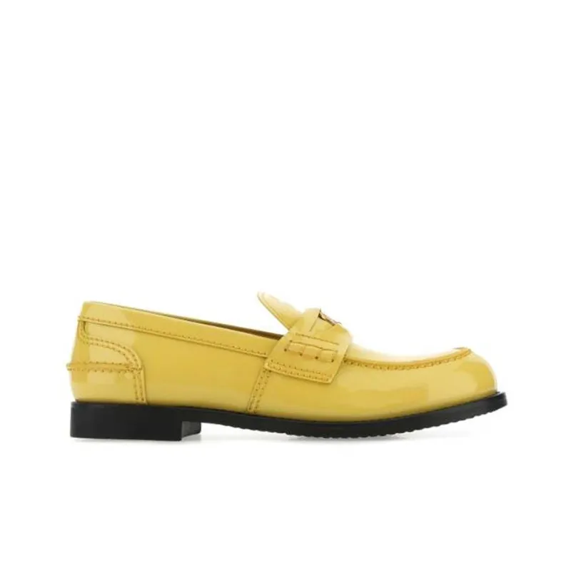 MIU MIU Penny Casual Single Shoes Women's Yellow-1