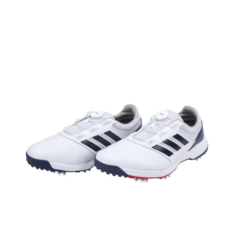 Adidas Traxion Lite Boa 2.0 Golf Wear-Resistant Low-Top Golf Shoes Men's White Blue-1