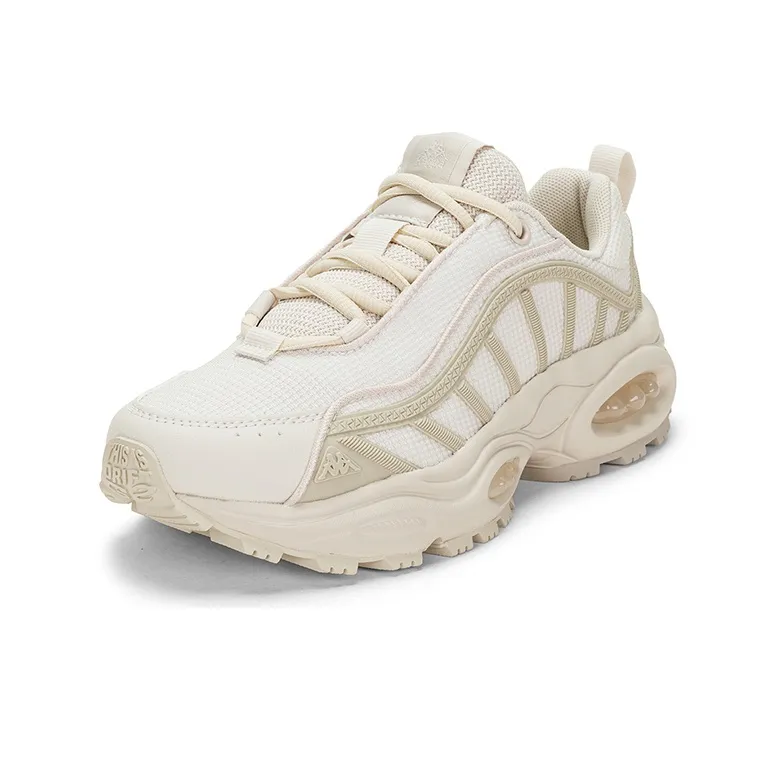 Kappa Anti-Slip Wear-Resistant Low-Top Chunky Sneakers Unisex Gray-1