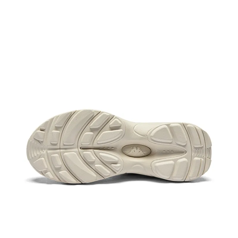 Kappa Anti-Slip Wear-Resistant Breathable Height Increasing Low-Top Chunky Sneakers Women's Beige Yellow-5