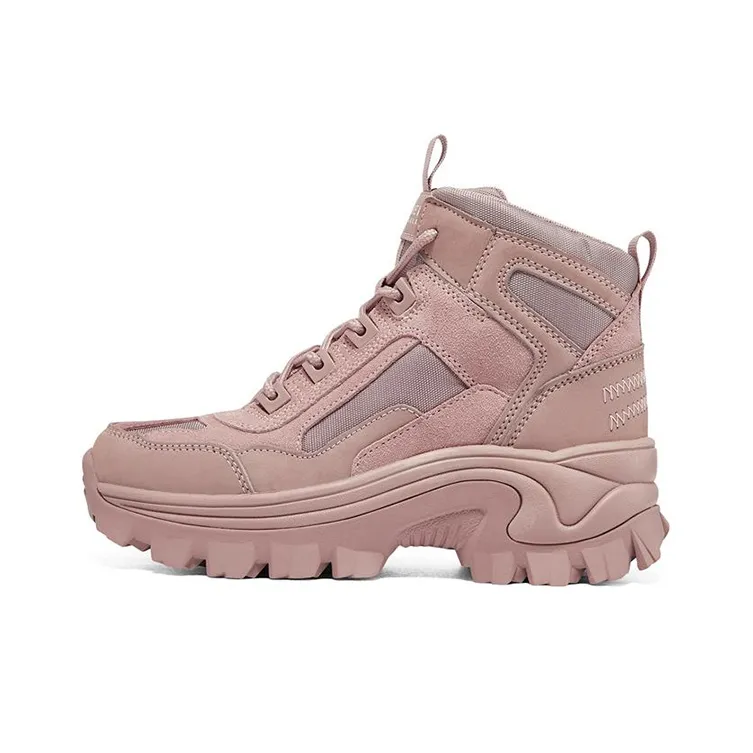 Skechers Street Blox Chunky Sneakers Women's High-Top Pale Dogwood-0