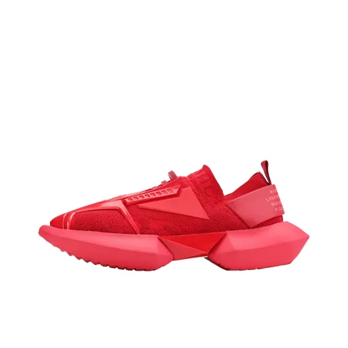 NORVINCY Chunky Sneakers Unisex Low-Top Red