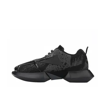 NORVINCY Low Top Chunky Sneakers Unisex Black
