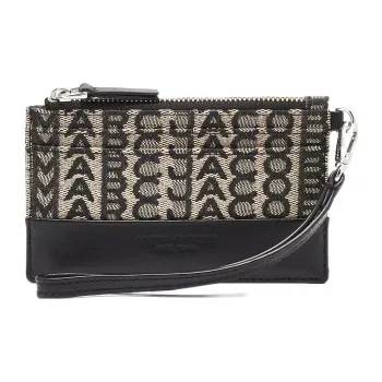 MARC JACOBS Jacquard Leather Wristband Wallet Regular Women's Brown