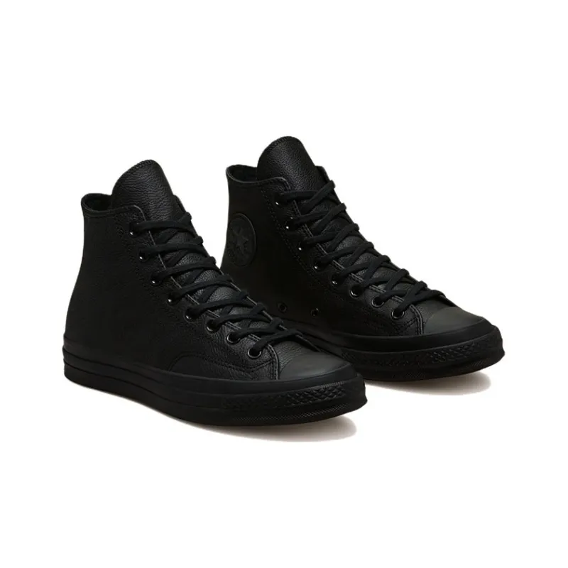 Converse Chuck 70s Tonal Leather High Top 'Black'-2