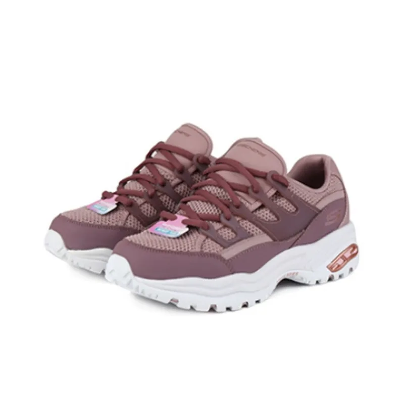 Skechers D'Lites Low Top Daddy Shoes Pink Women's-2