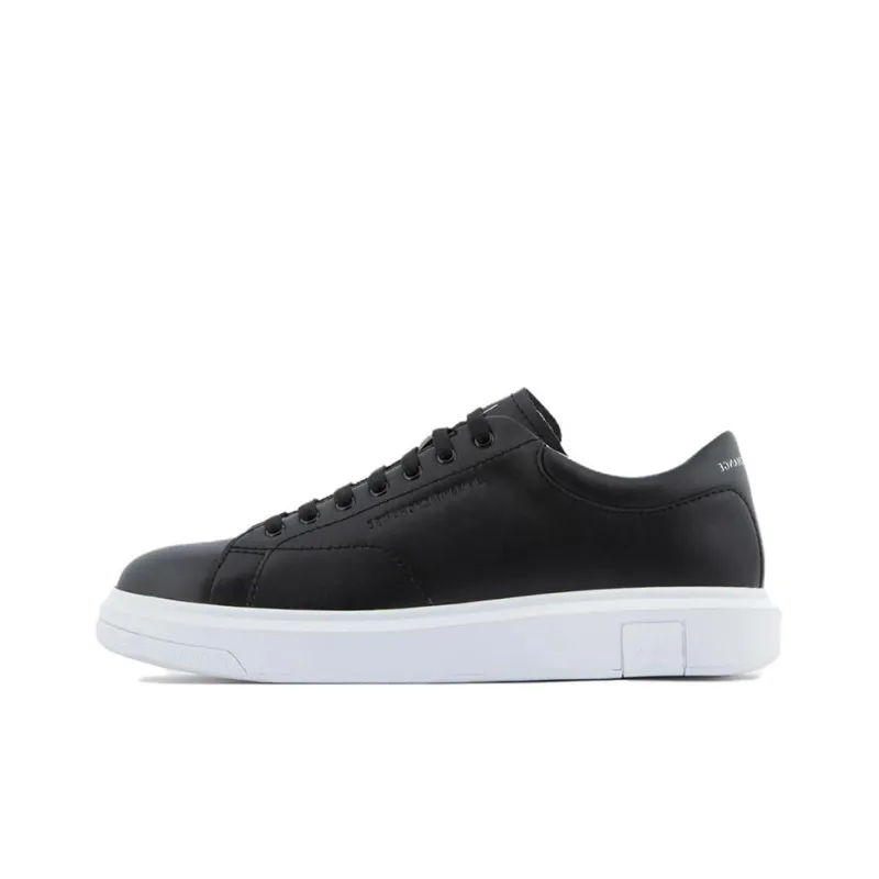ARMANI EXCHANGE Leather Low-top Sneakers-0