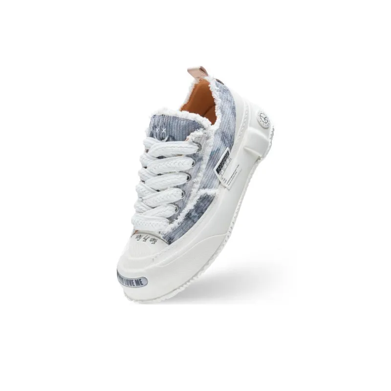 VESSEL G.O.P. 2.0 Marshmallow Lows Corduroy Gray Tie Dye Cotton Candy Low Top Canvas Shoes Unisex White Gray-3