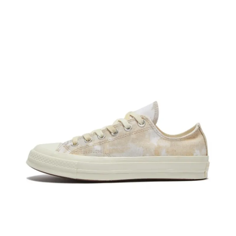 Converse Chuck 70 Plus OX Anti Slip Wear Resistant Low Top Canvas Shoes Women's Ecru-0