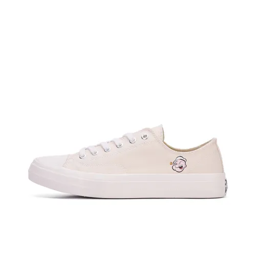 Popeye X Joma Canvas Shoes Women's Low-Top Off White