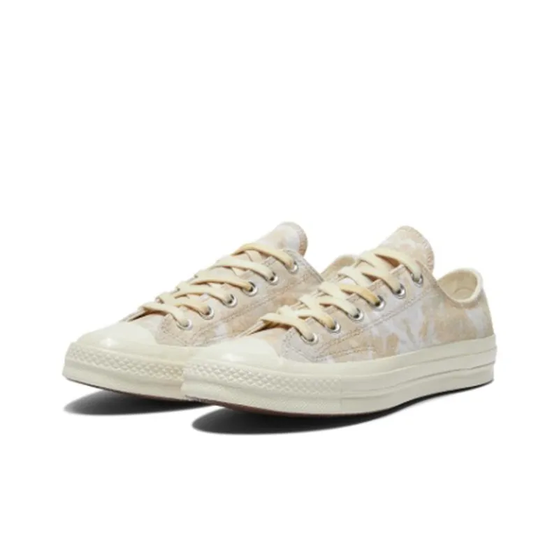 Converse Chuck 70 Plus OX Anti Slip Wear Resistant Low Top Canvas Shoes Women's Ecru-3