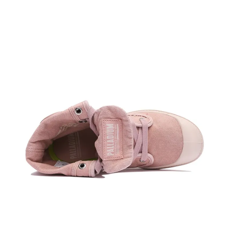 Palladium Outdoor Boots Women's Mid Top Light Pink-3