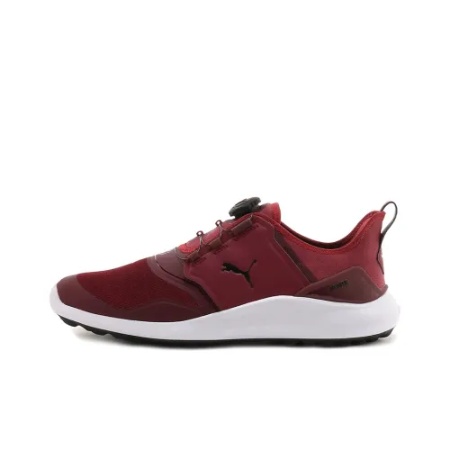 PUMA Ignite Series Golf Shoes Men Low-Top Rose Red