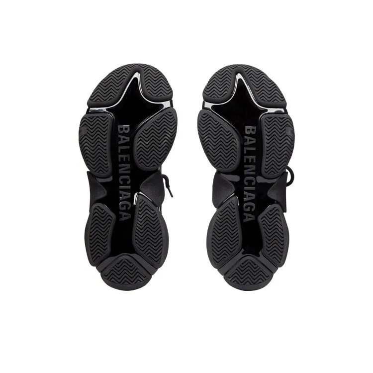 Balenciaga Triple S Low Top Chunky Sneakers Women's Black-6