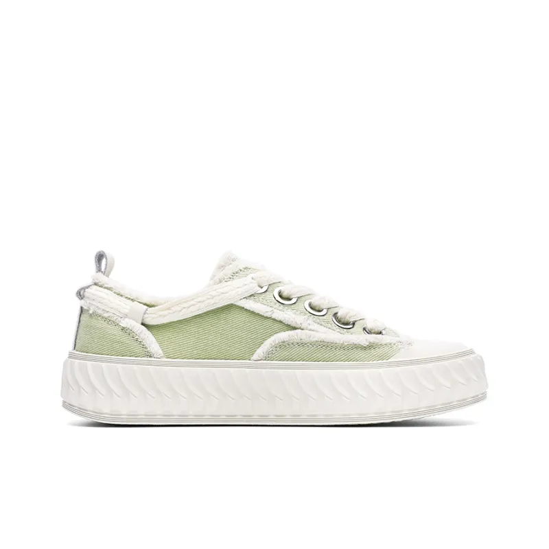 Dickies Low Top Canvas Shoes Women's Avocado Green-3