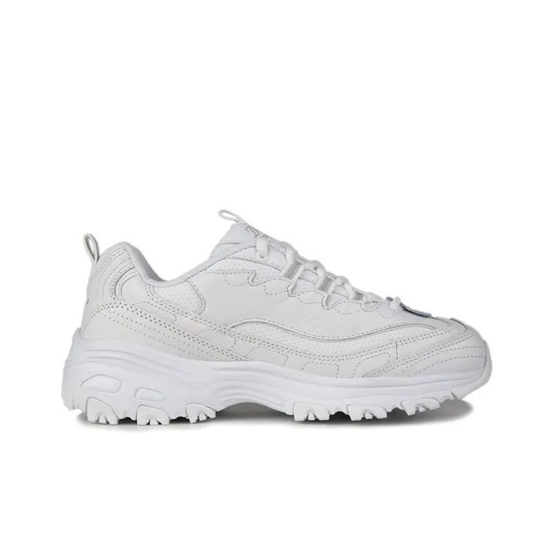Skechers D Lites Casual Daddy Shoes White Women's-1