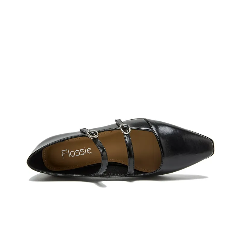 FLOSSIE Women's Casual Shoes Women's Low Top Black/Brown-4