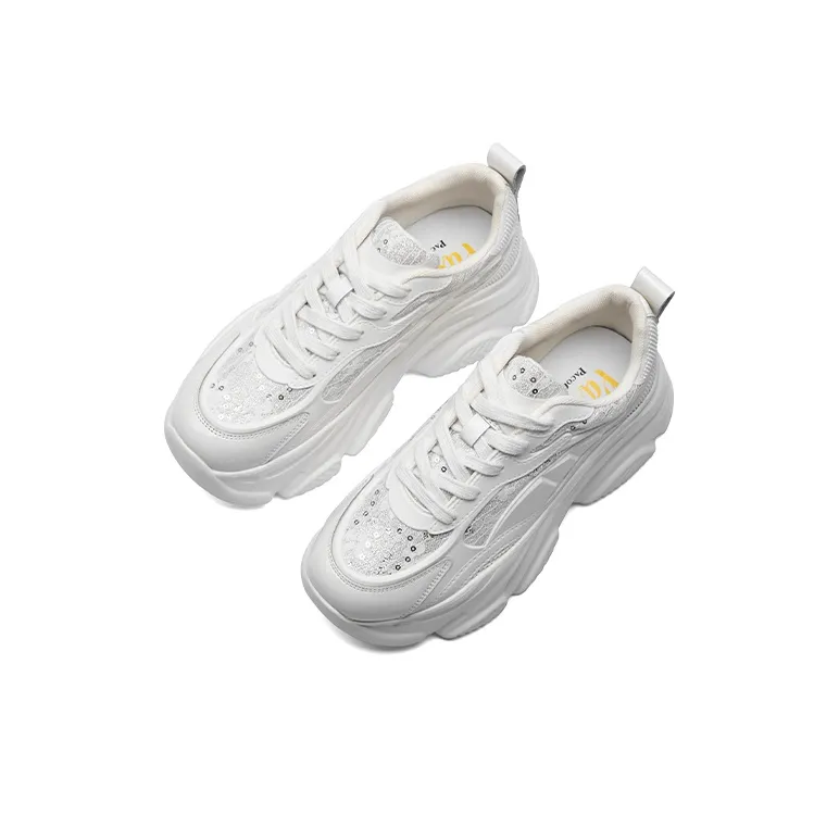 PACO GIL Chunky Sneakers Women's Low Top White-1