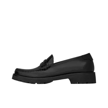SAINT LAURENT Monogram Slip On Penny Loafers Women's