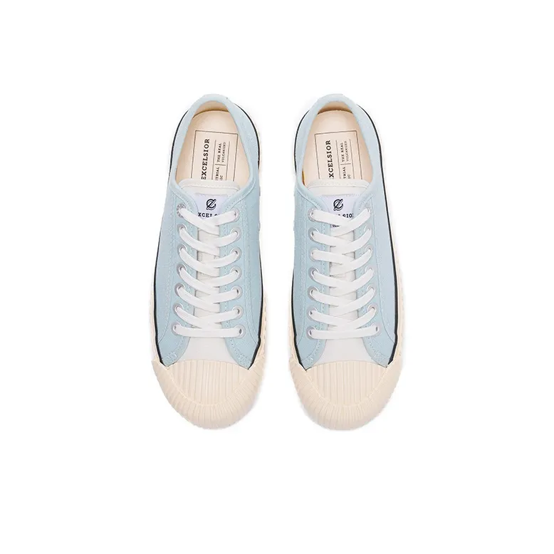 Excelsior Canvas Shoes Women's Low Top Moon White Blue-2