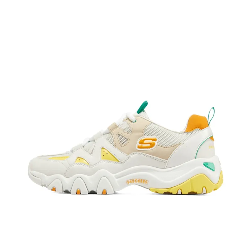 Skechers D'lites 2.0 'White Orange Yellow' Women's-0