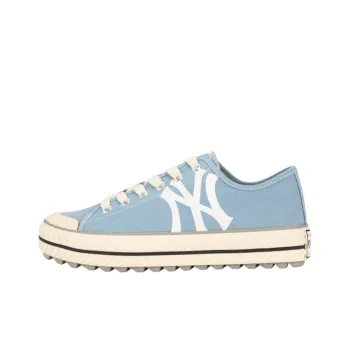 MLB Playball New Chunky La Dodgers Anti-Slip Wear-Resistant Breathable Lightweight Low-Top Canvas Shoes Unisex Blue
