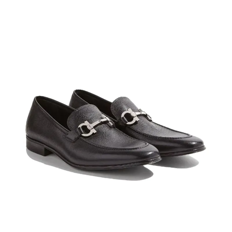 FERRAGAMO GANCINI Loafers Men's Black-2