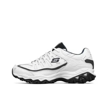 Skechers After Burn M.fit Cushioning Anti Slip And Wear Resistant Low Top Chunky Sneakers White