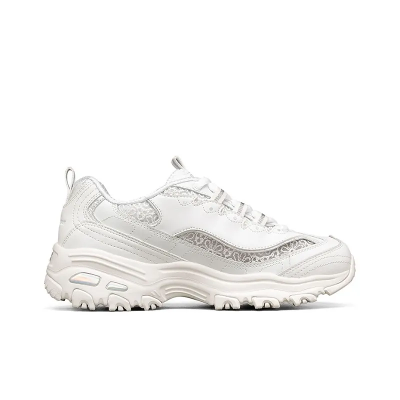 Skechers D Lites 1.0 Running Shoes White Women's-1