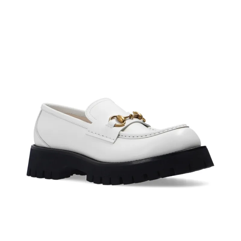 GUCCI Horsebit Women's Casual Shoes Women's White-2