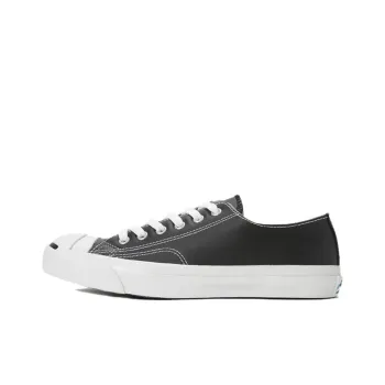 Converse Jack Purcell Anti Slip Wear Resistant Low Top Canvas Shoes Women's Black Japan Version