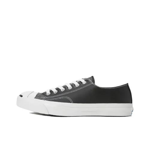 Converse Jack Purcell Anti Slip Wear Resistant Low Top Canvas Shoes Women's Black Japan Version