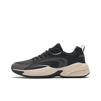 Anta ACE Anti Slip Wear Resistant Low Top Chunky Sneakers Men's Black Gray