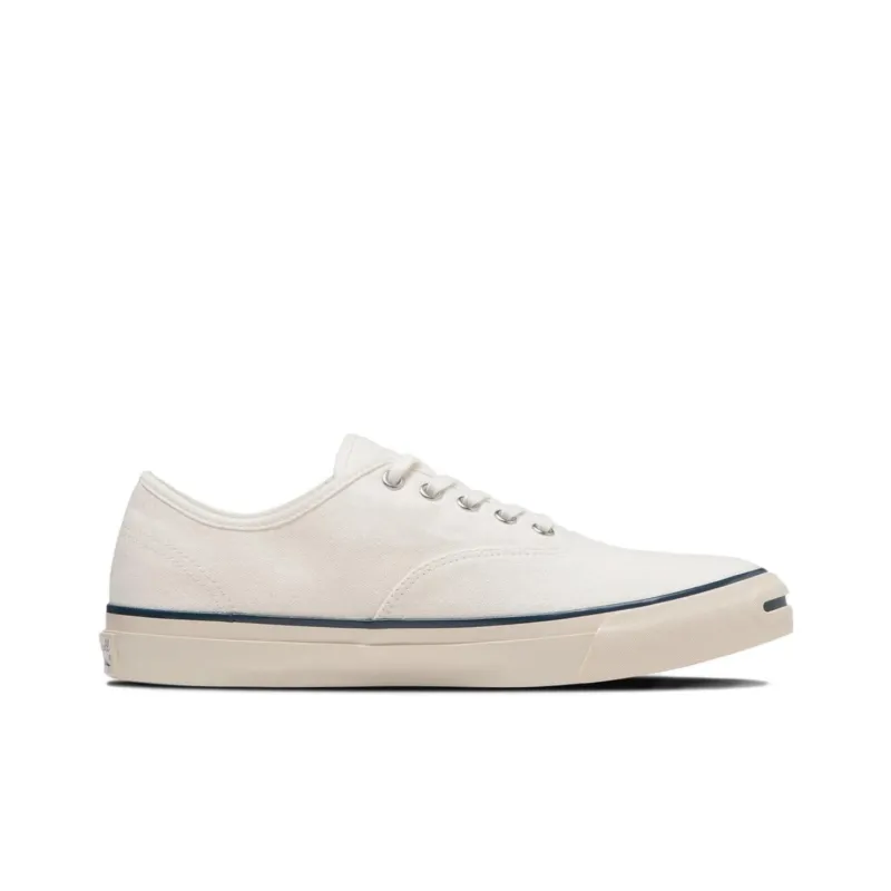 Converse Jack Purcell Us Windjammer Anti Slip Wear Resistant Low Top Canvas Shoes Unisex White Japan Version-1