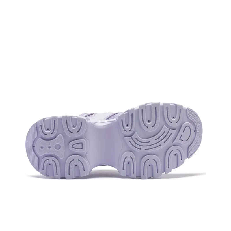 ZSAZSAZSU Chunky Sneakers Women's Low-Top Purple/White-4