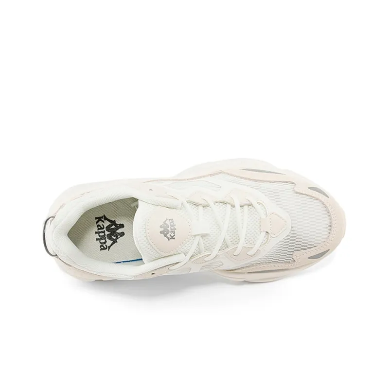 Kappa Cushioning, Slip Resistant, And Abrasion Resistant Low Top Chunky Sneakers Unisex White-4