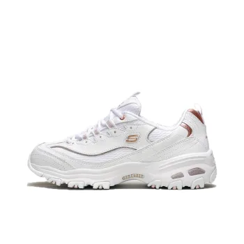 Skechers D'Lites Copper Divine Low Top Daddy Shoes Creamy Women's