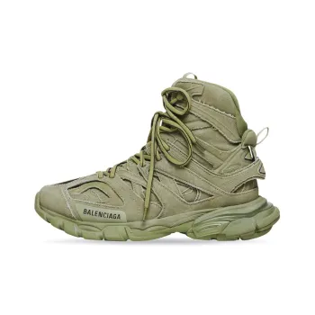 Balenciaga Track 1.0 Abrasion Resistant High Top Chunky Sneakers Men's Green