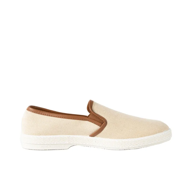 Rivieras Women's Casual Shoes Unisex Low Top Ecru-1
