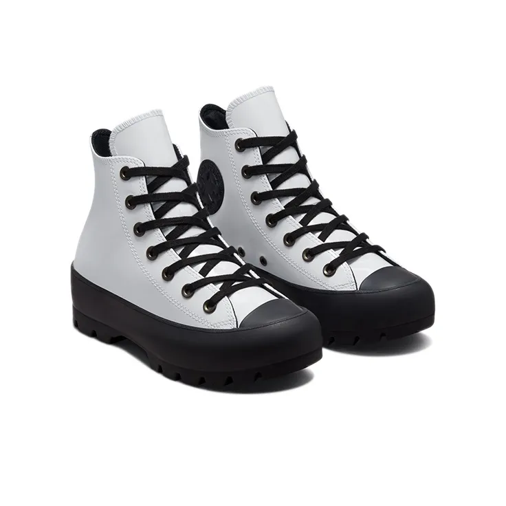 Converse Chuck Taylor All Star Lugged Hi White Black Women's-2