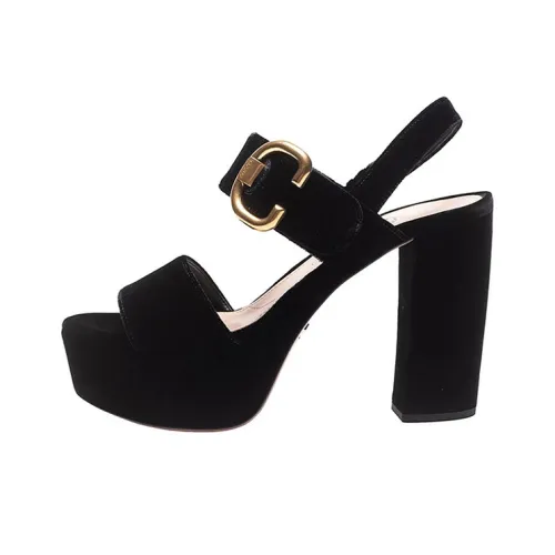 PRADA Strap Sandals Women's Black