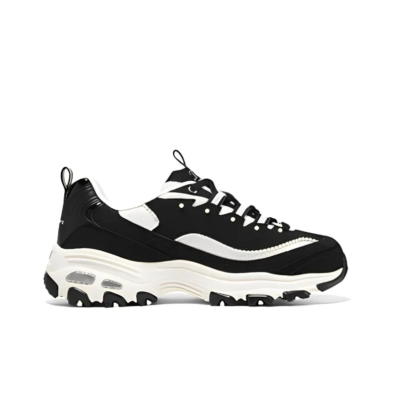 Skechers D'LITES 'White Black' Women's-1