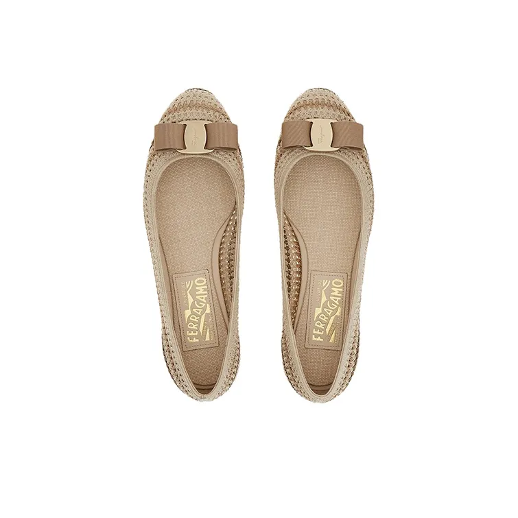 FERRAGAMO Varina Crochet Ballet Flats-2