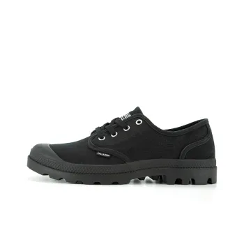 Palladium Pampa Oxford Anti-Slip Wear-Resistant Breathable Lightweight Warm Low-Top Canvas Shoes Men's Black