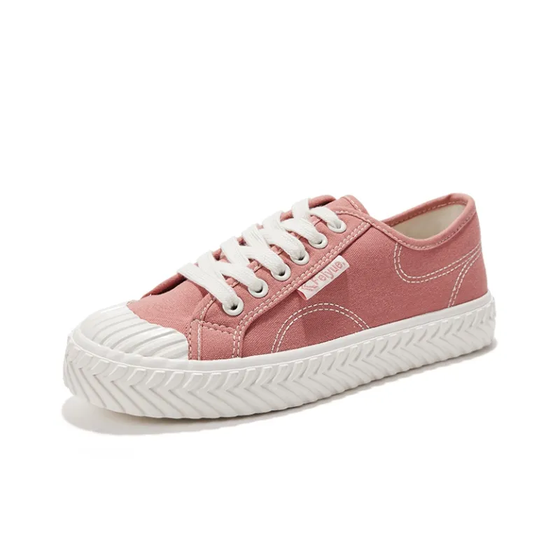 Feiyue Slip Resistant Low Top Canvas Shoes Unisex Little Dirty Orange-1