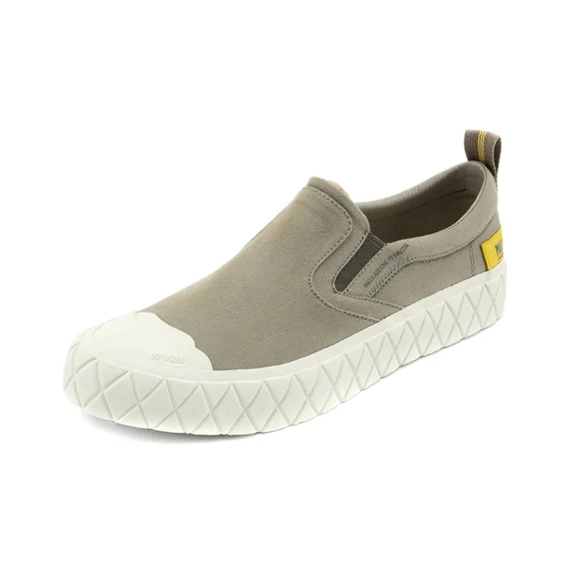 Palladium Palla Ace SliP On Anti-Slip And Wear-Resistant Breathable Low-Top Canvas Shoes Unisex Sand Dune Asphalt Gray-1