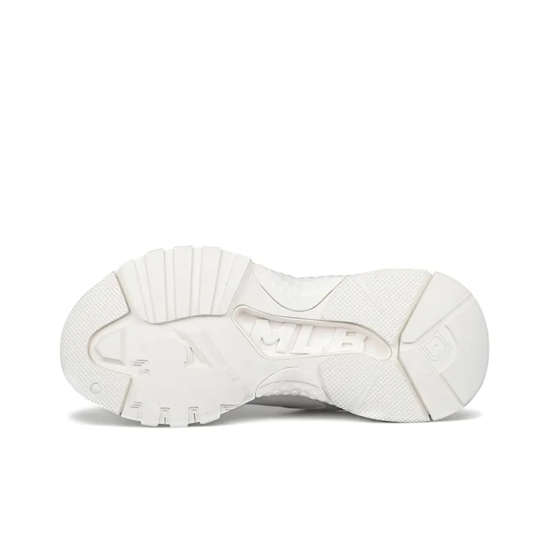 MLB Big Ball Chunky Cushioning Anti Slip And Wear Resistant Low Top Chunky Sneakers Unisex White-4