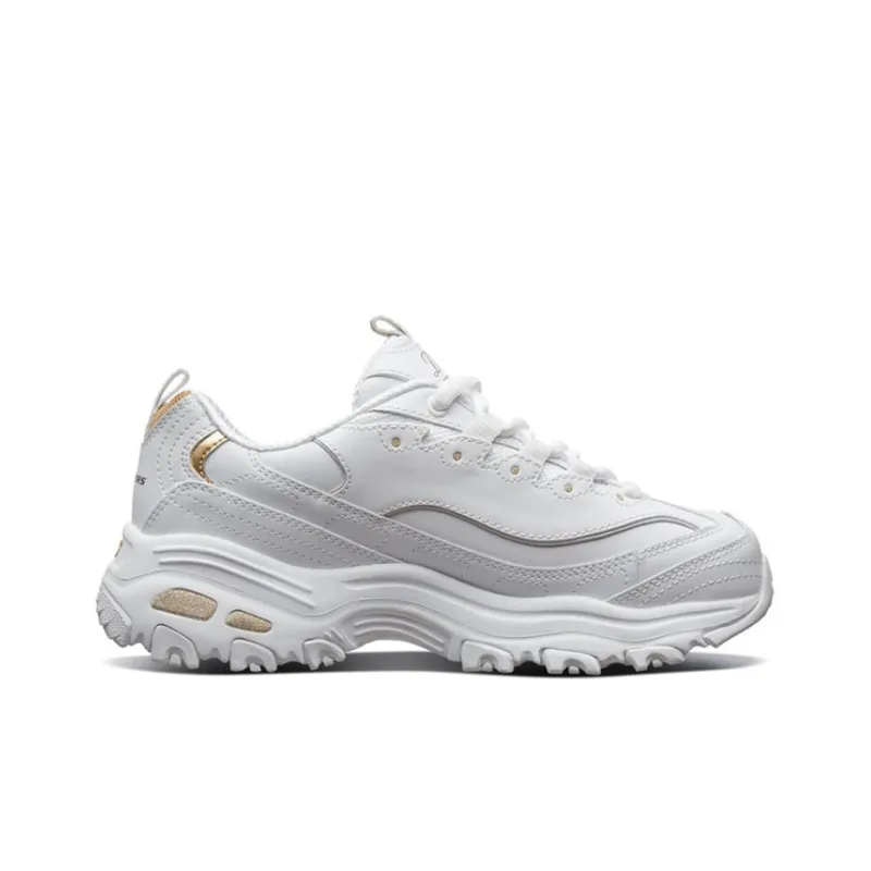 Skechers D'lites Gs White/Gold Women's-1